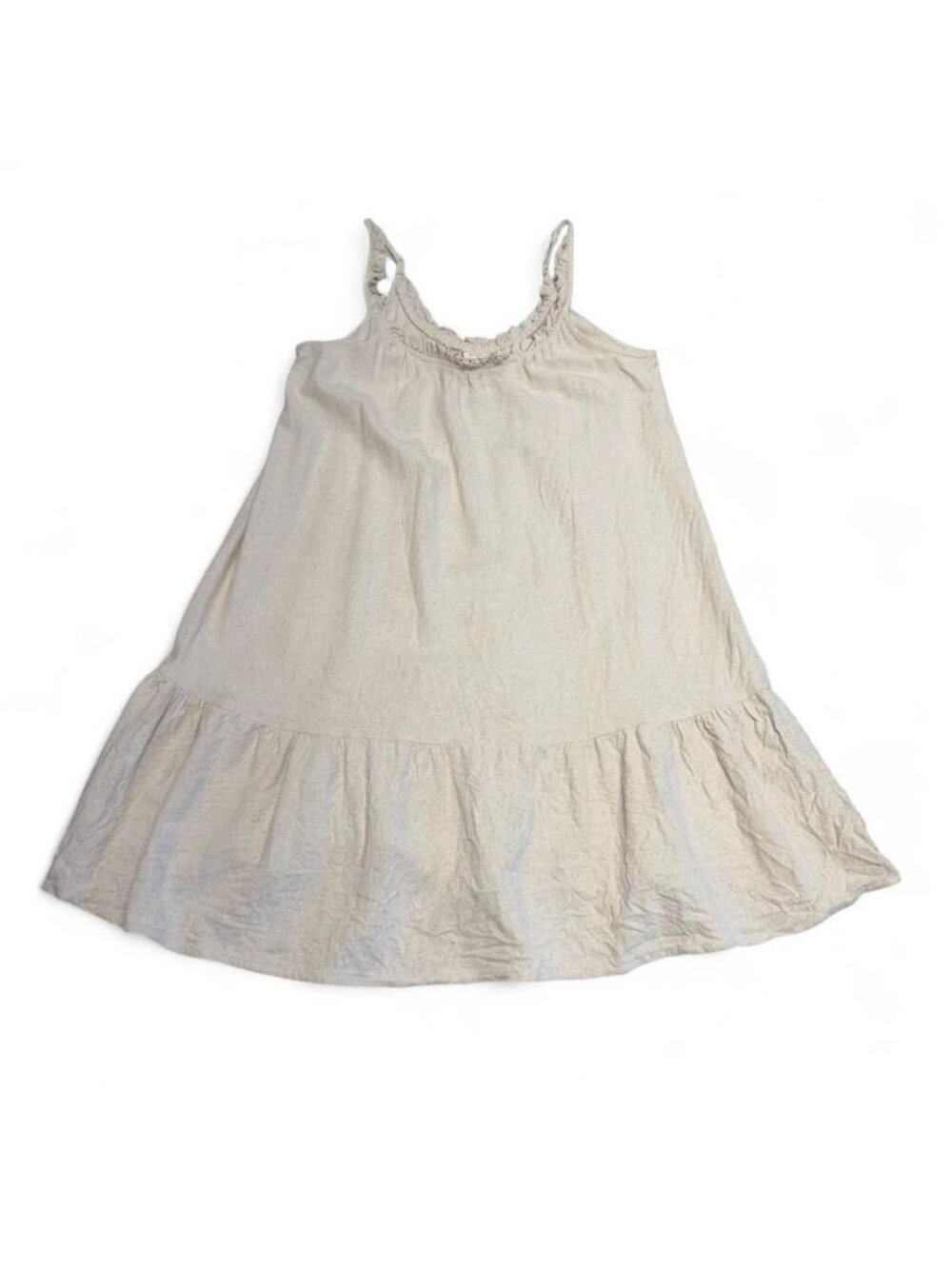 Studio B by Bobeau Ruffled Mini Dress Women's Large Summer Lagenlook Minimalist